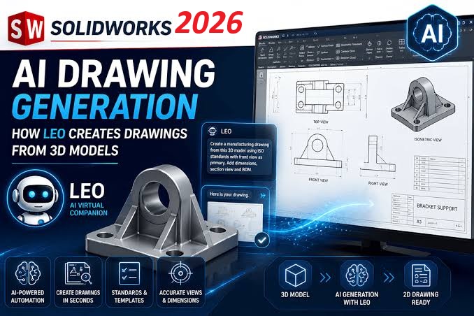 AI-Powered Drawings in SOLIDWORKS 2026: A First Look